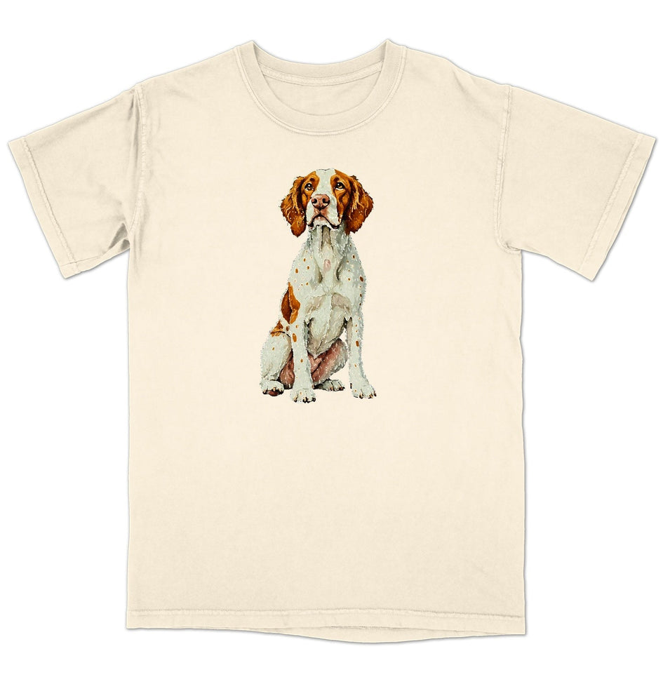 Watercolor Brittany Adult Unisex T-Shirt