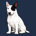Watercolor Bull Terrier Adult Unisex T-Shirt