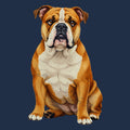 Watercolor Bulldog Adult Unisex T-Shirt