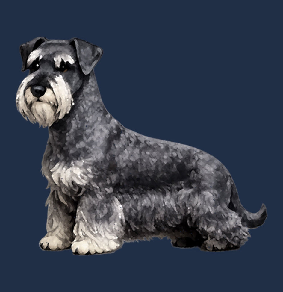 Watercolor Cesky Terrier Adult Unisex T-Shirt