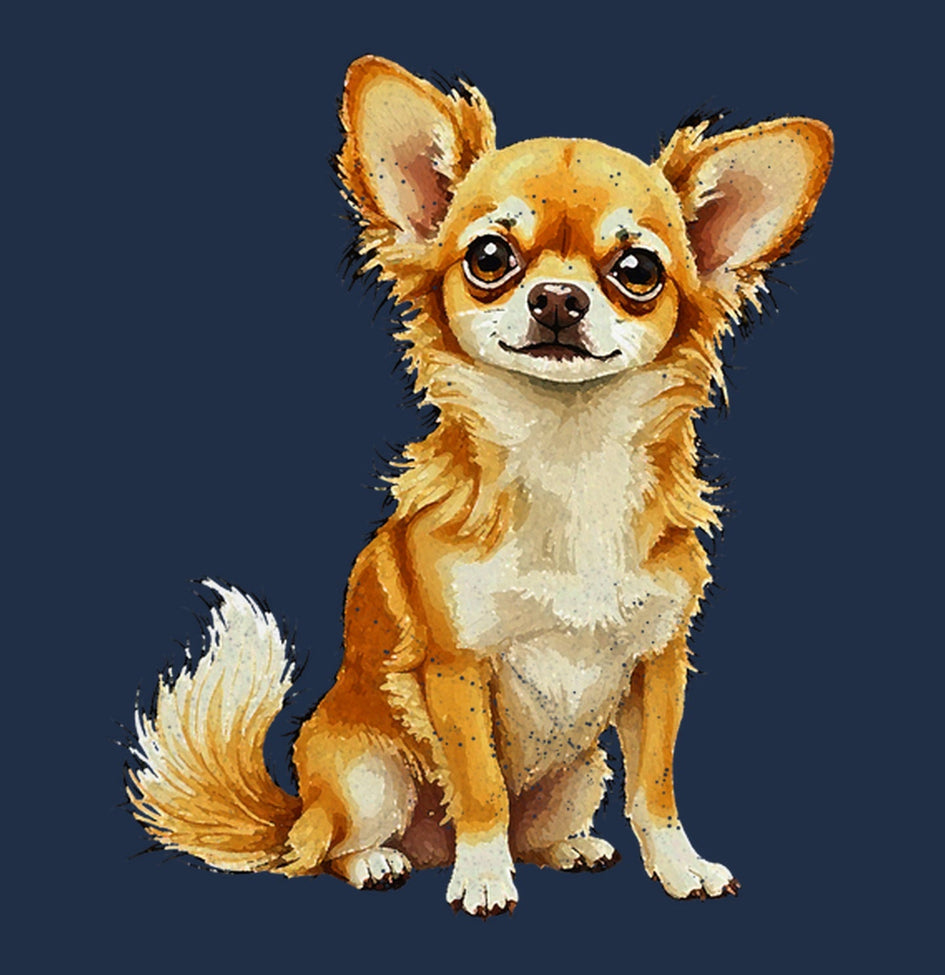 Watercolor Chihuahua Adult Unisex T-Shirt