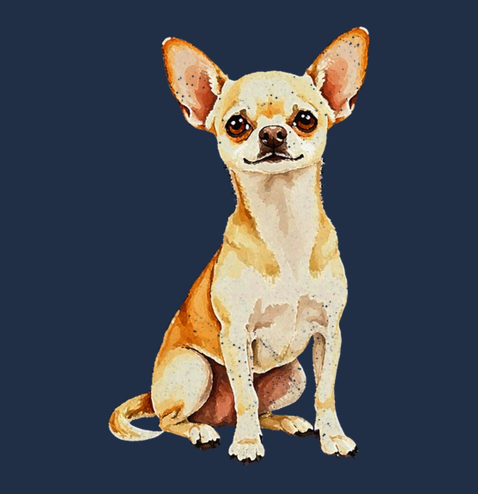 Watercolor Chihuahua Adult Unisex T-Shirt