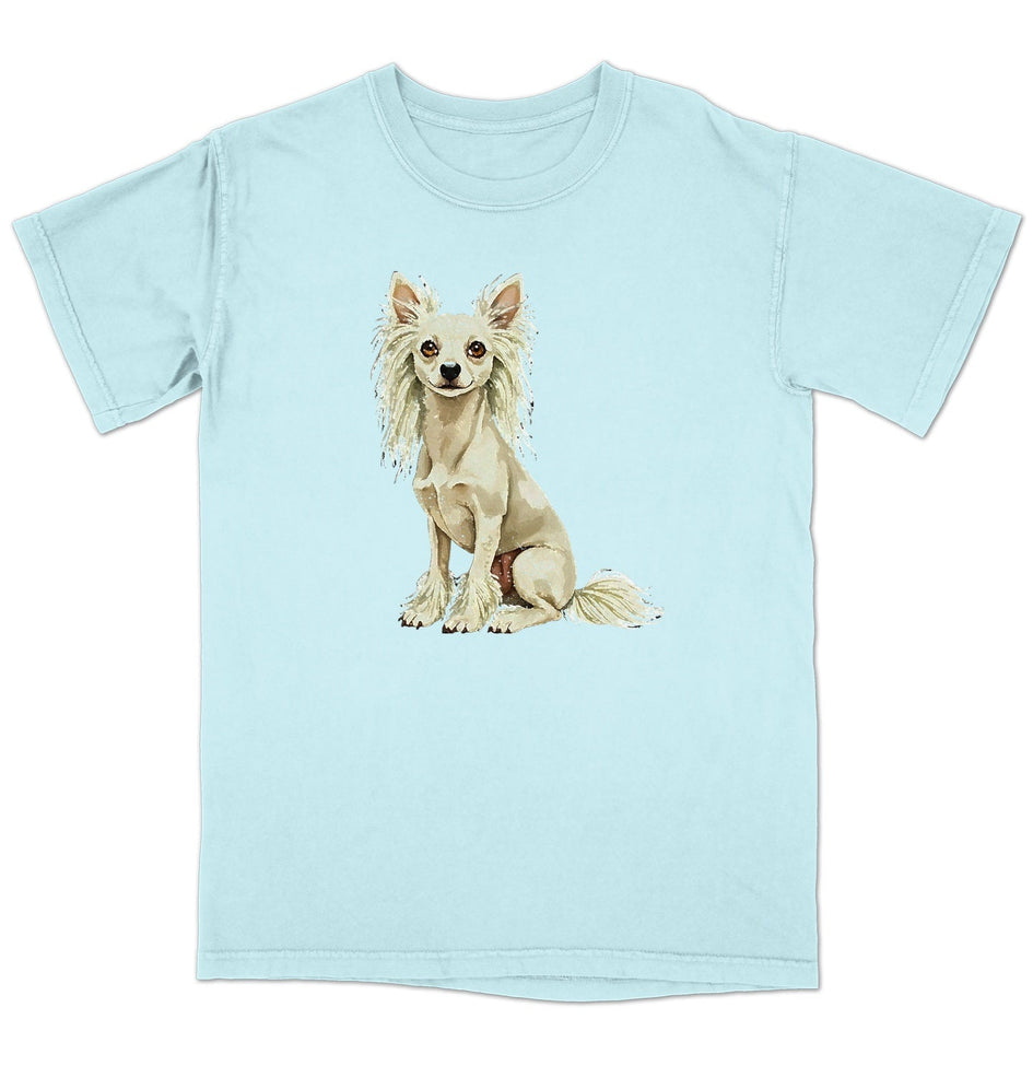 Watercolor Chinese Crested Adult Unisex T-Shirt