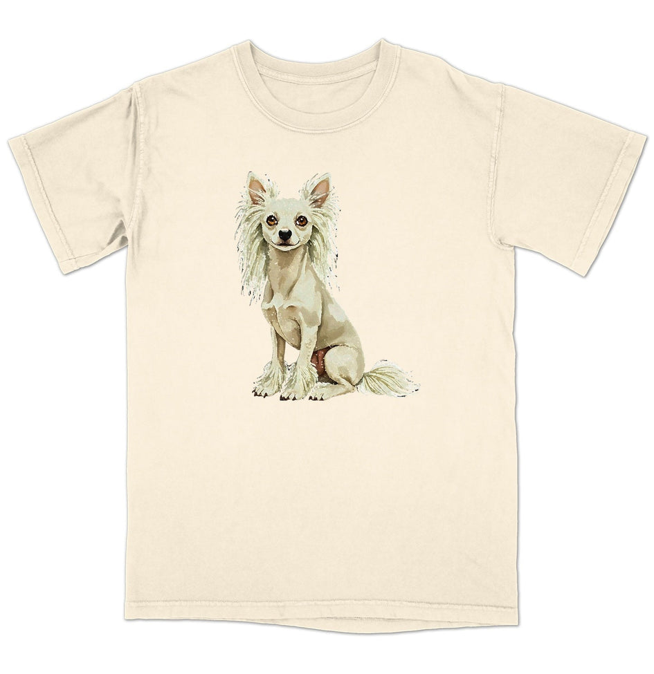 Watercolor Chinese Crested Adult Unisex T-Shirt