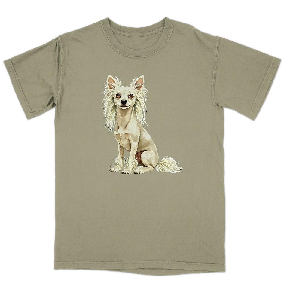 Watercolor Chinese Crested Adult Unisex T-Shirt