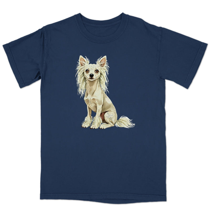 Watercolor Chinese Crested Adult Unisex T-Shirt
