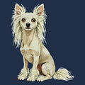 Watercolor Chinese Crested Adult Unisex T-Shirt