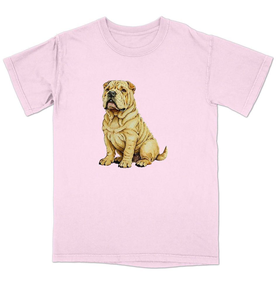 Watercolor Chinese Shar-Pei Adult Unisex T-Shirt