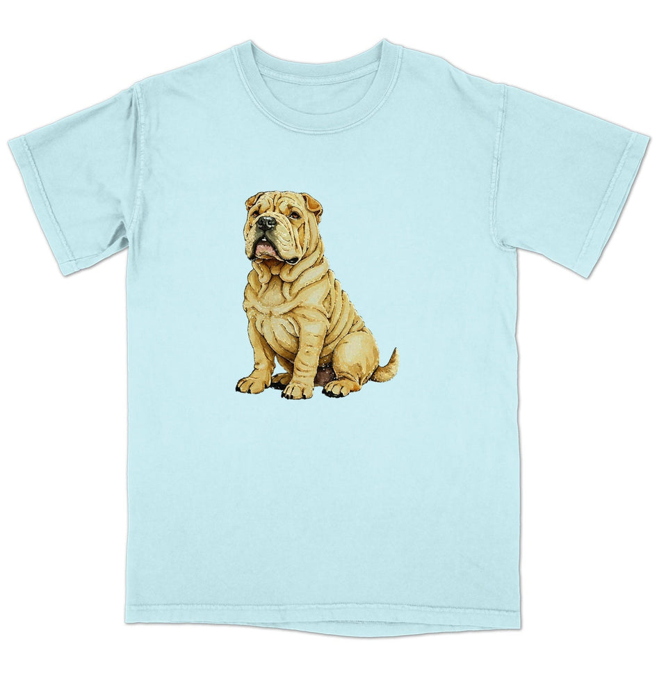 Watercolor Chinese Shar-Pei Adult Unisex T-Shirt