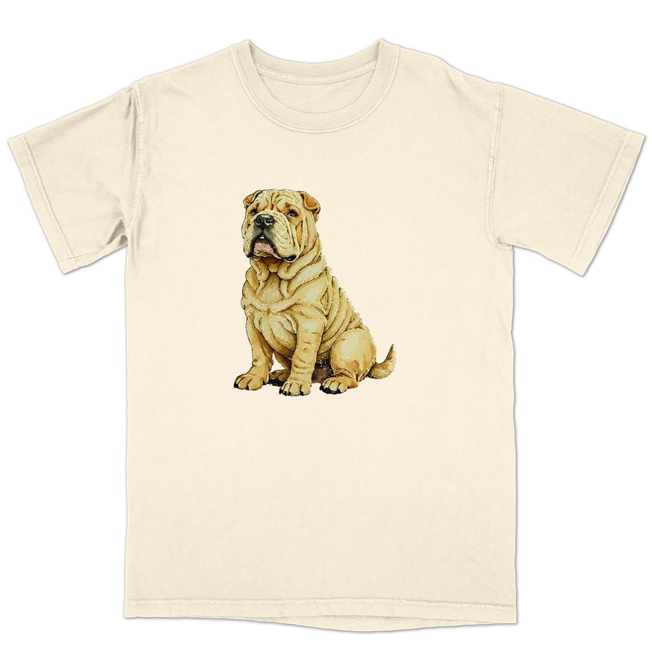 Watercolor Chinese Shar-Pei Adult Unisex T-Shirt