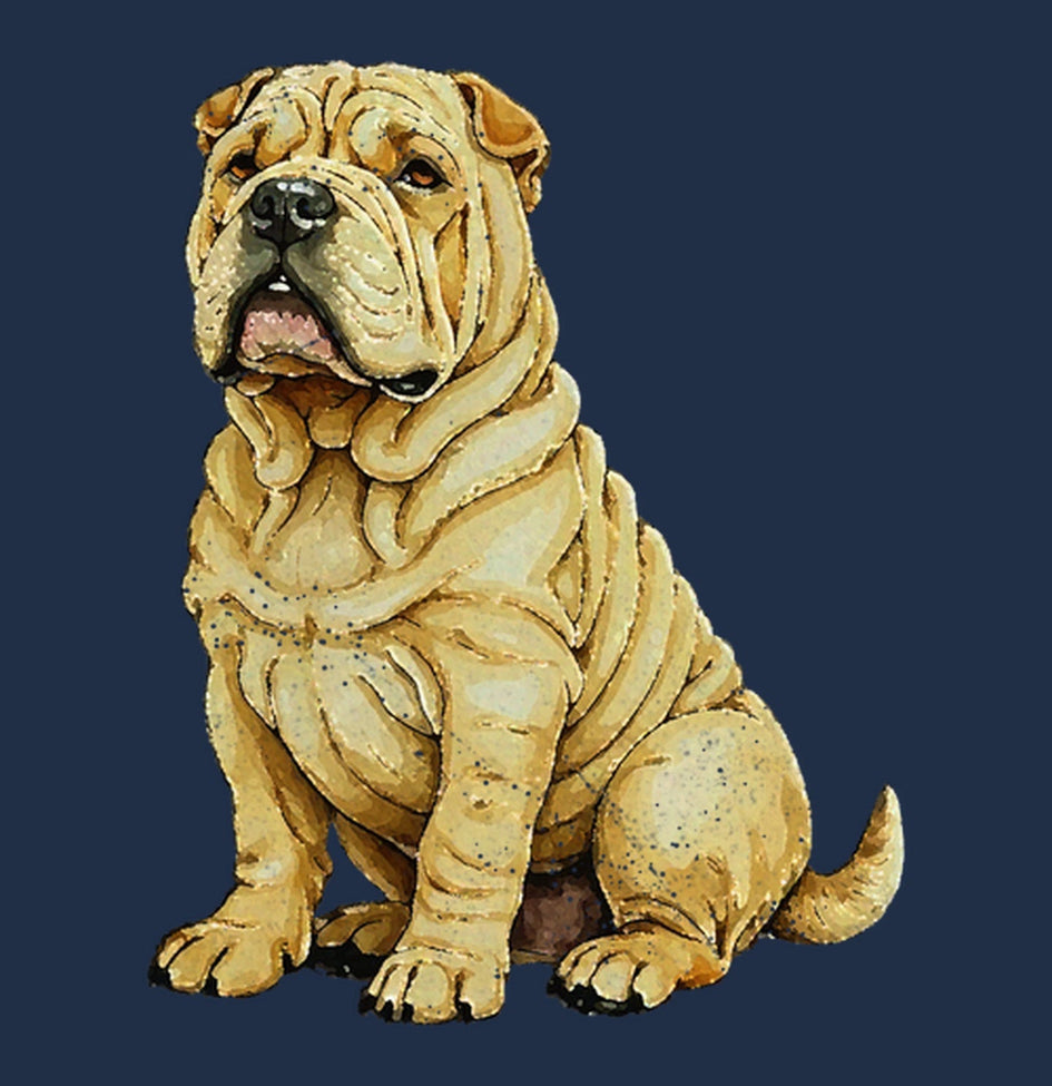 Watercolor Chinese Shar-Pei Adult Unisex T-Shirt