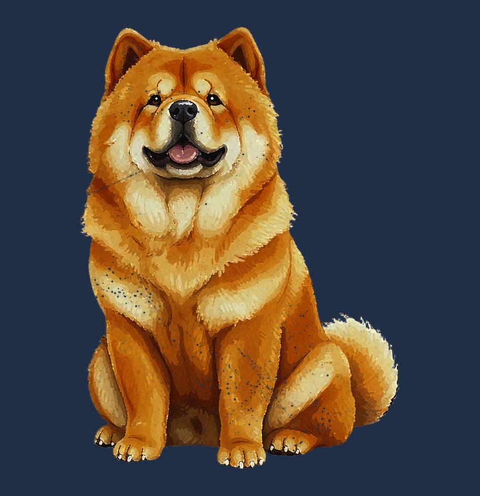 Watercolor Chow Chow Adult Unisex T-Shirt