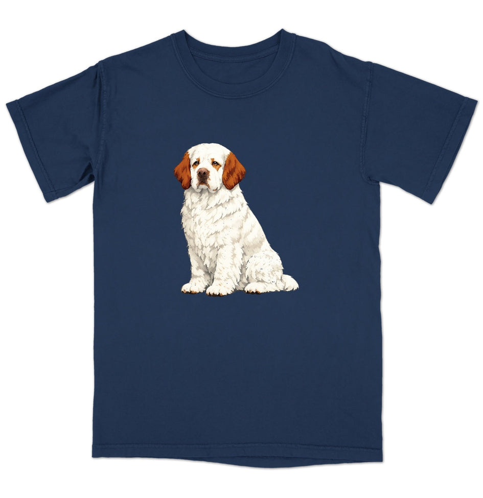 Watercolor Clumber Spaniel Adult Unisex T-Shirt