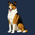 Watercolor Collie Adult Unisex T-Shirt