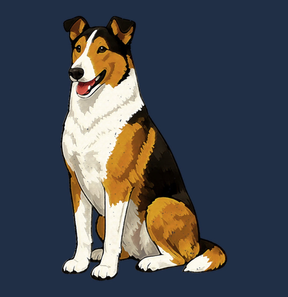 Watercolor Collie Adult Unisex T-Shirt