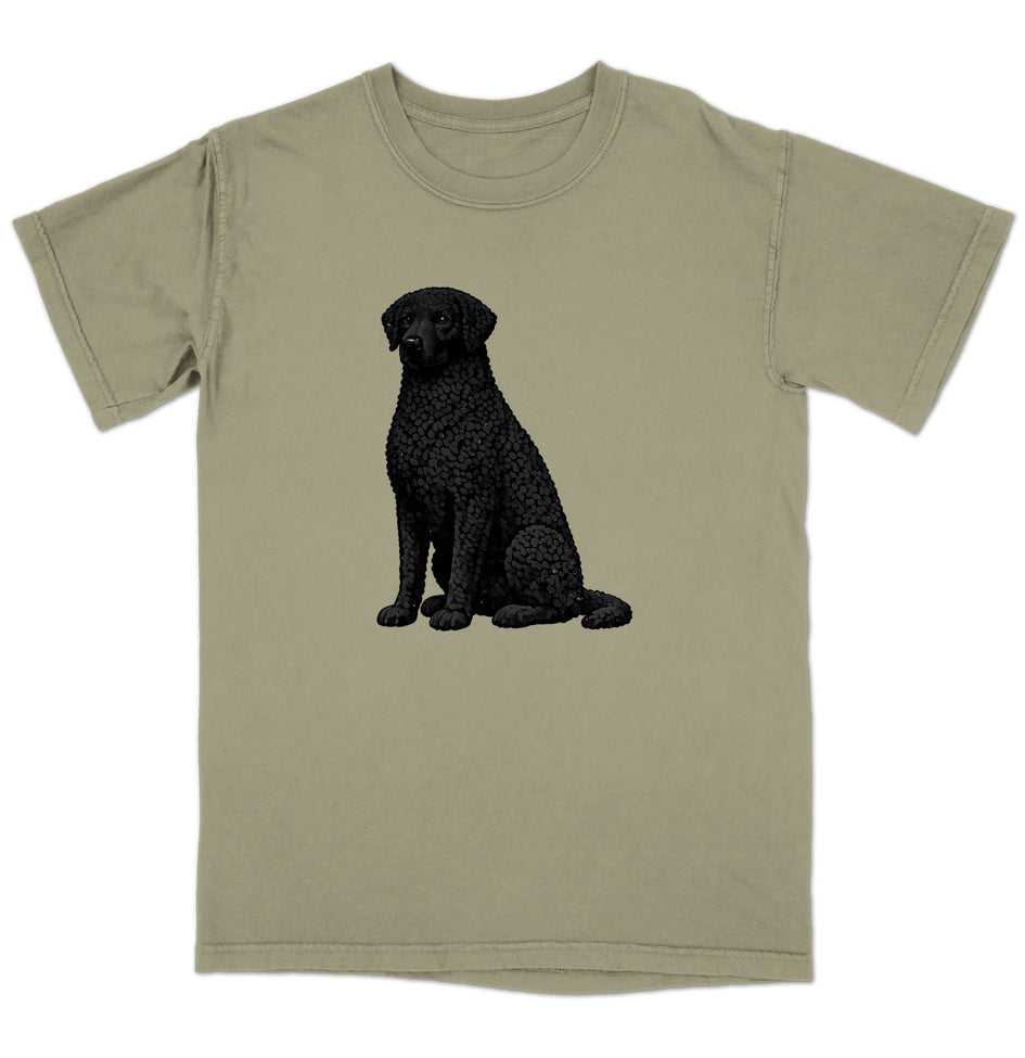 Watercolor Curly-Coated Retriever Adult Unisex T-Shirt