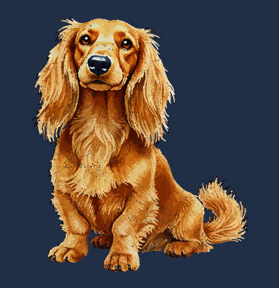 Watercolor Dachshund Adult Unisex T-Shirt