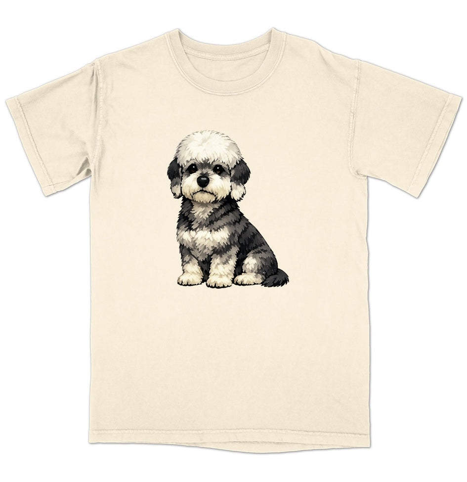 Watercolor Dandie Dinmont Terrier Adult Unisex T-Shirt