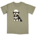 Watercolor Dandie Dinmont Terrier Adult Unisex T-Shirt