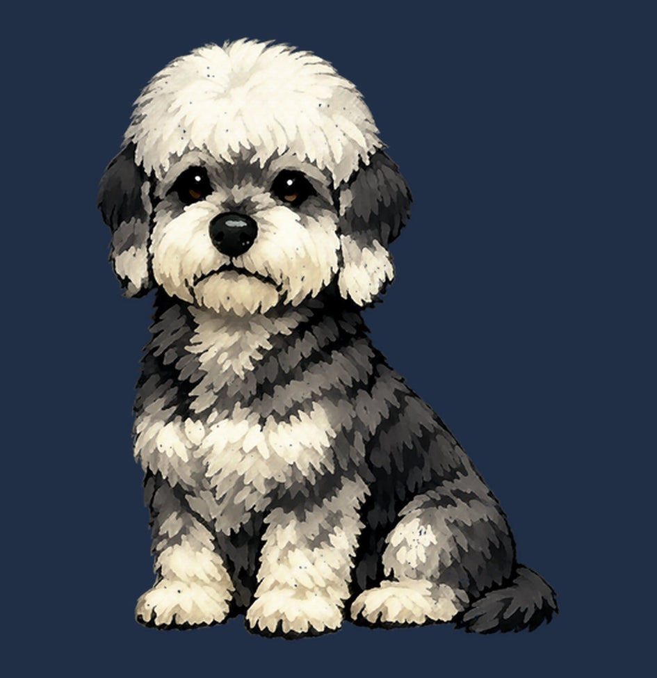 Watercolor Dandie Dinmont Terrier Adult Unisex T-Shirt