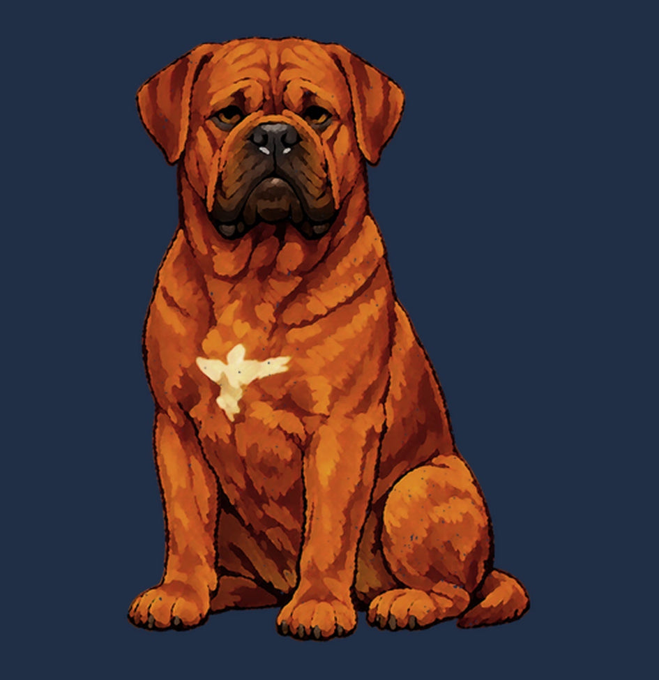 Watercolor Dogue de Bordeaux Adult Unisex T-Shirt