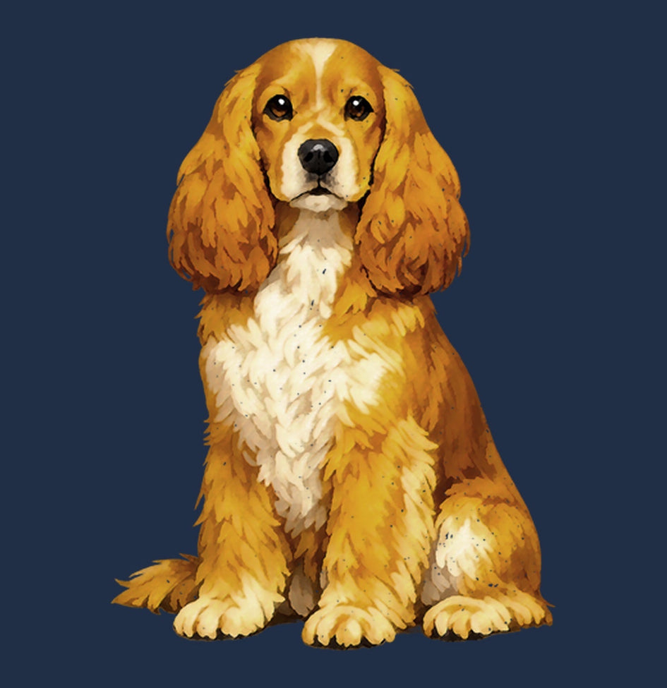 Watercolor English Cocker Spaniel Adult Unisex T-Shirt