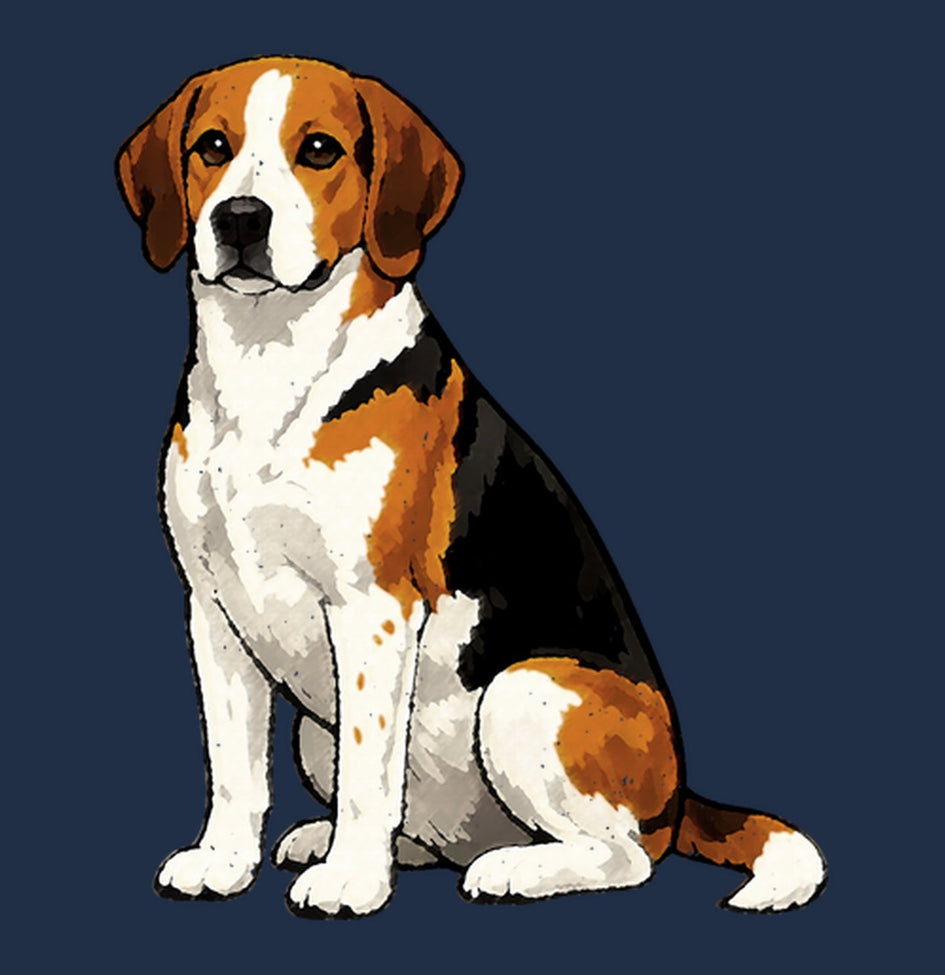 Watercolor English Foxhound Adult Unisex T-Shirt