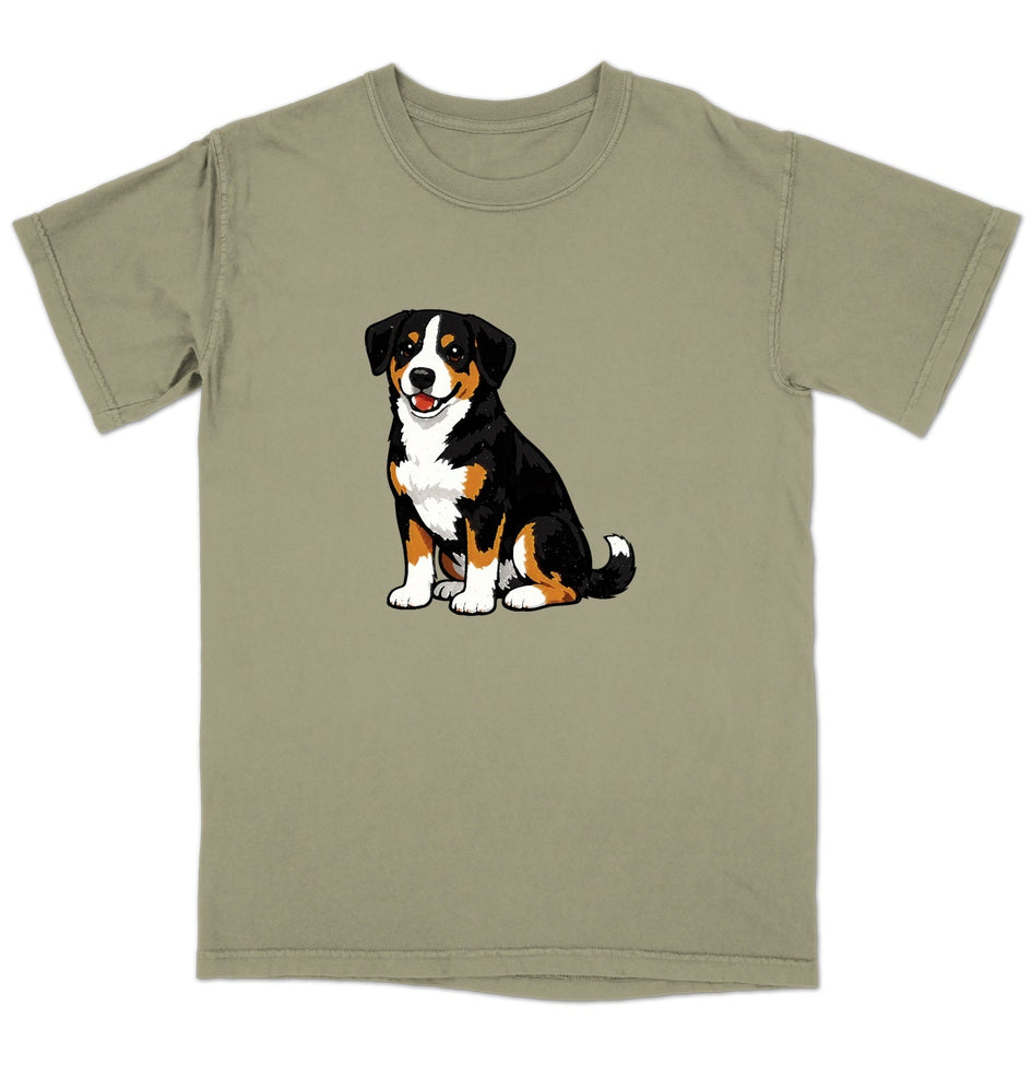 Watercolor Entlebucher Mountain Dog Adult Unisex T-Shirt