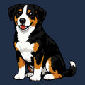 Watercolor Entlebucher Mountain Dog Adult Unisex T-Shirt