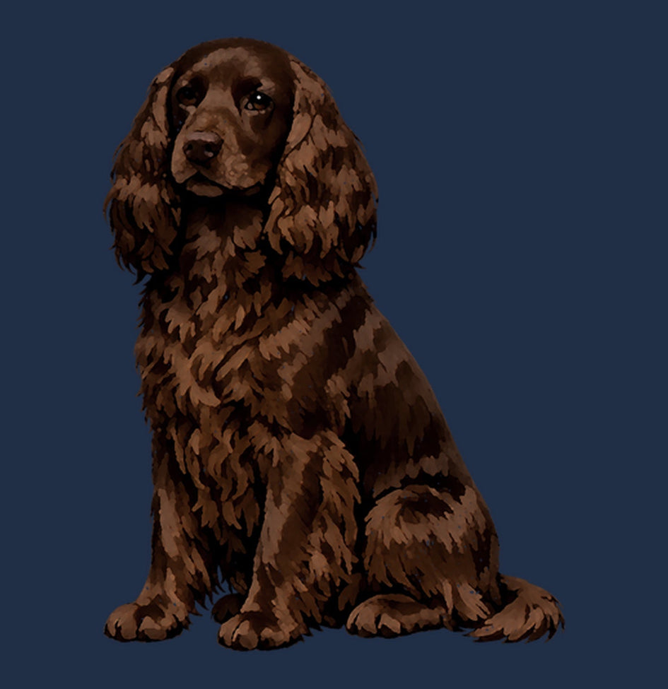 Watercolor Field Spaniel Adult Unisex T-Shirt