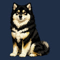Watercolor Finnish Lapphund Adult Unisex T-Shirt