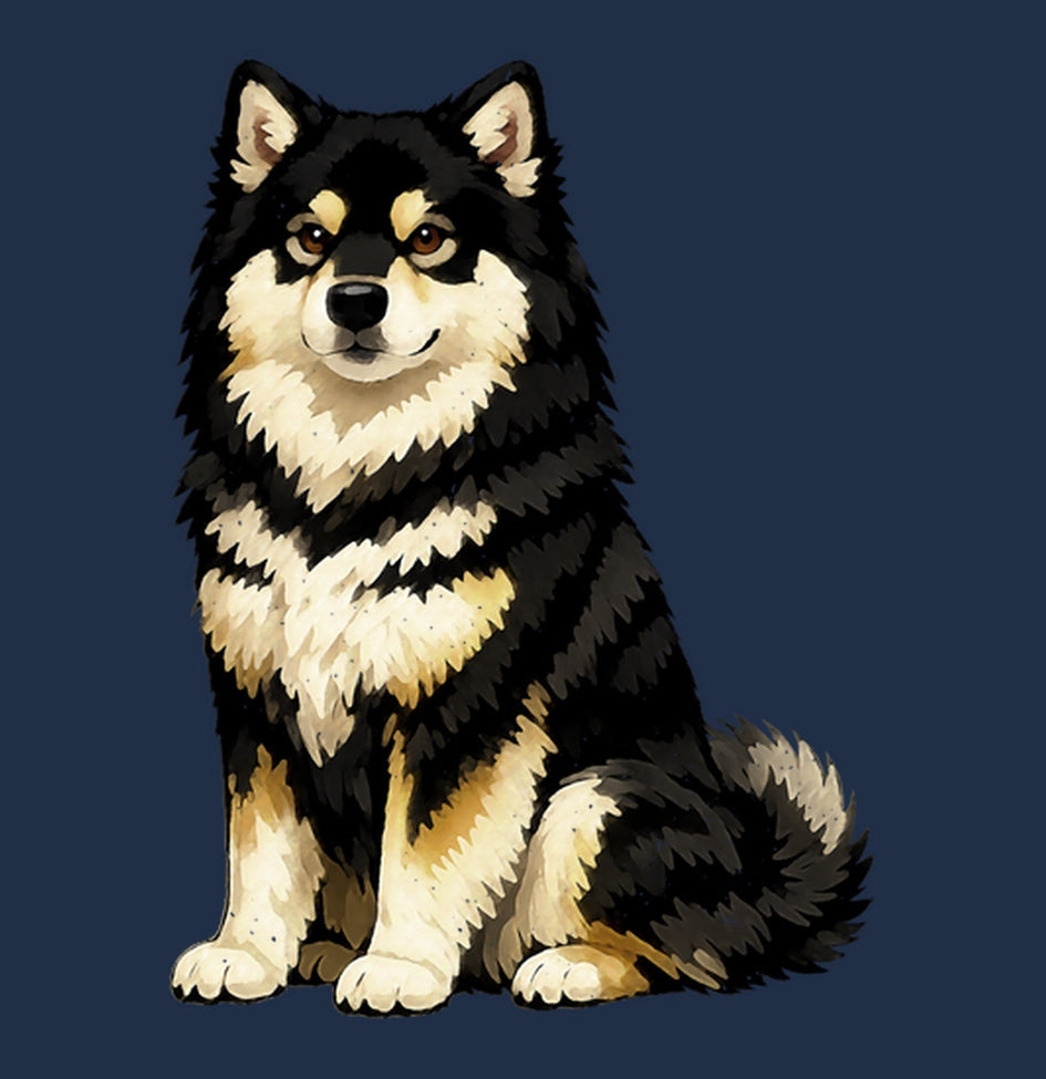 Watercolor Finnish Lapphund Adult Unisex T-Shirt