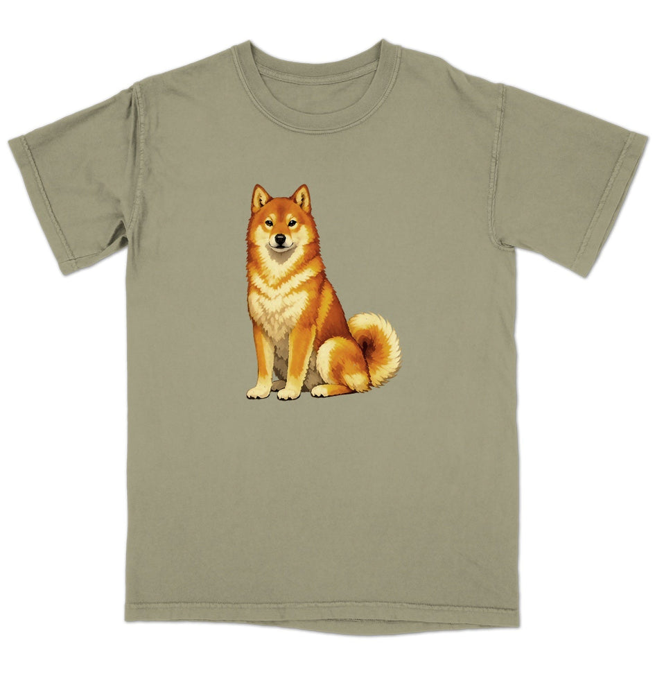 Watercolor Finnish Spitz Adult Unisex T-Shirt