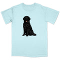 Watercolor Design Flat-Coated Retriever Adult Unisex T-Shirt