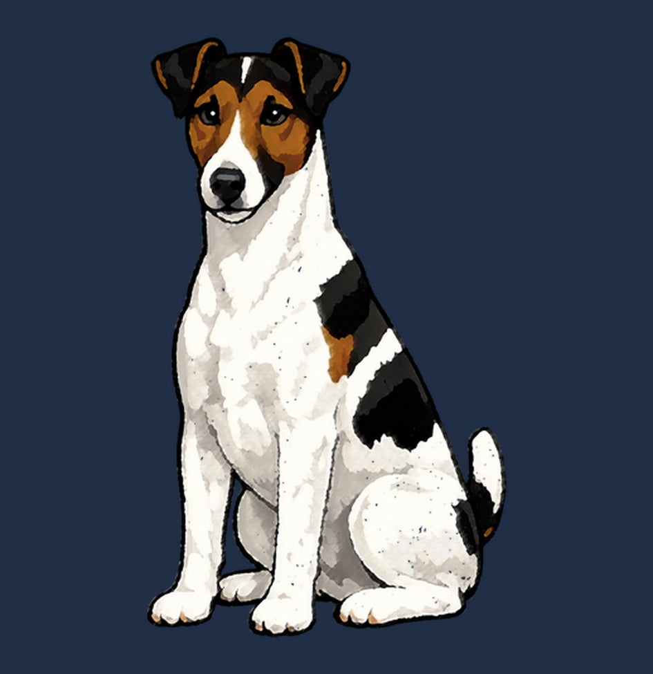 Watercolor Smooth Fox Terrier Adult Unisex T-Shirt