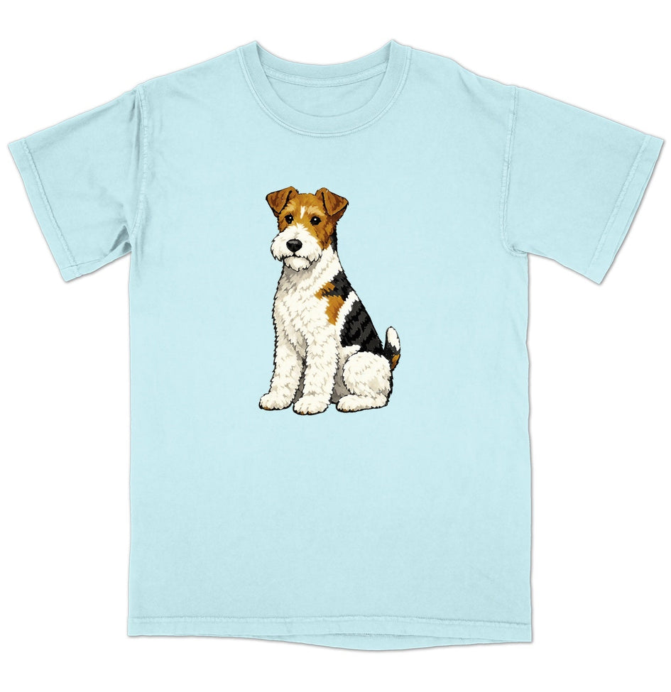 Watercolor Wire Fox Terrier Adult Unisex T-Shirt