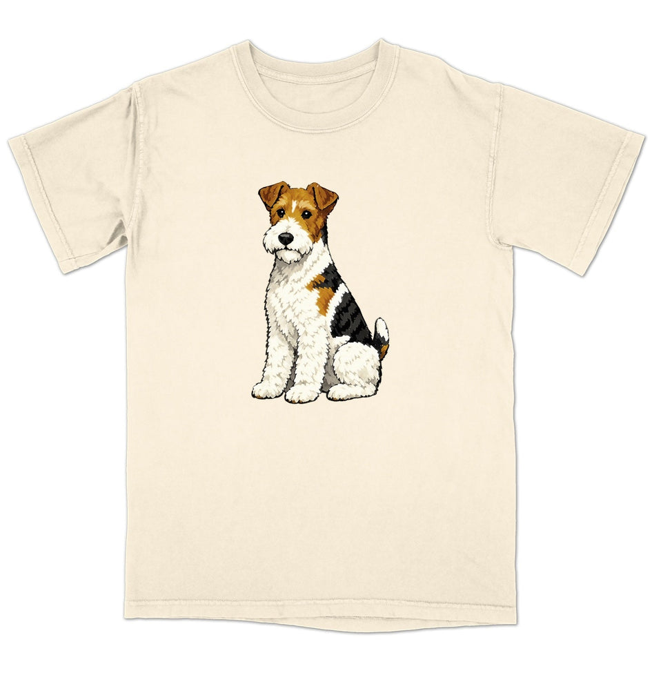 Watercolor Wire Fox Terrier Adult Unisex T-Shirt