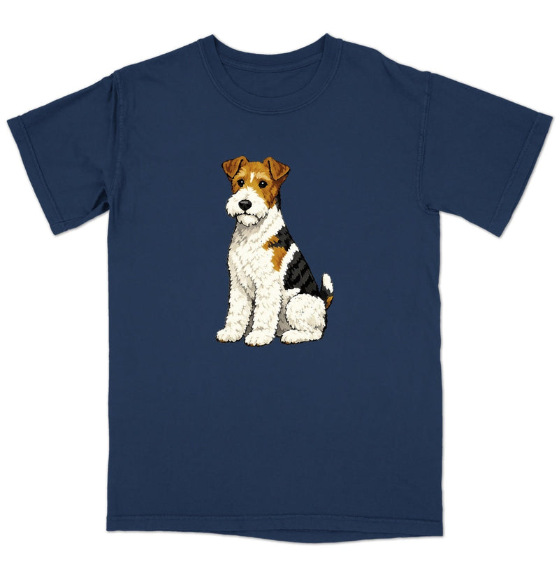 Watercolor Wire Fox Terrier Adult Unisex T-Shirt