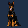 Watercolor German Pinscher Adult Unisex T-Shirt
