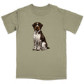 Watercolor German Wirehaired Pointer Adult Unisex T-Shirt