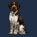 Watercolor German Wirehaired Pointer Adult Unisex T-Shirt