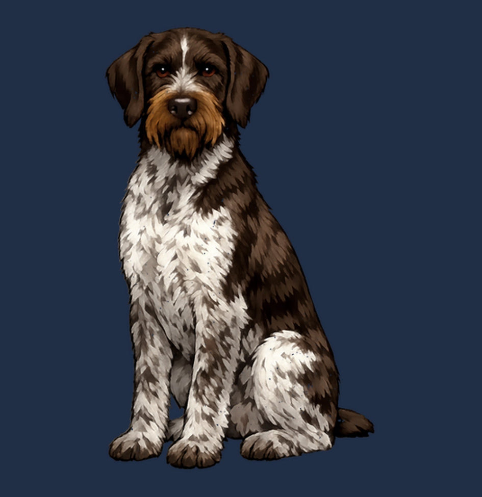 Watercolor German Wirehaired Pointer Adult Unisex T-Shirt
