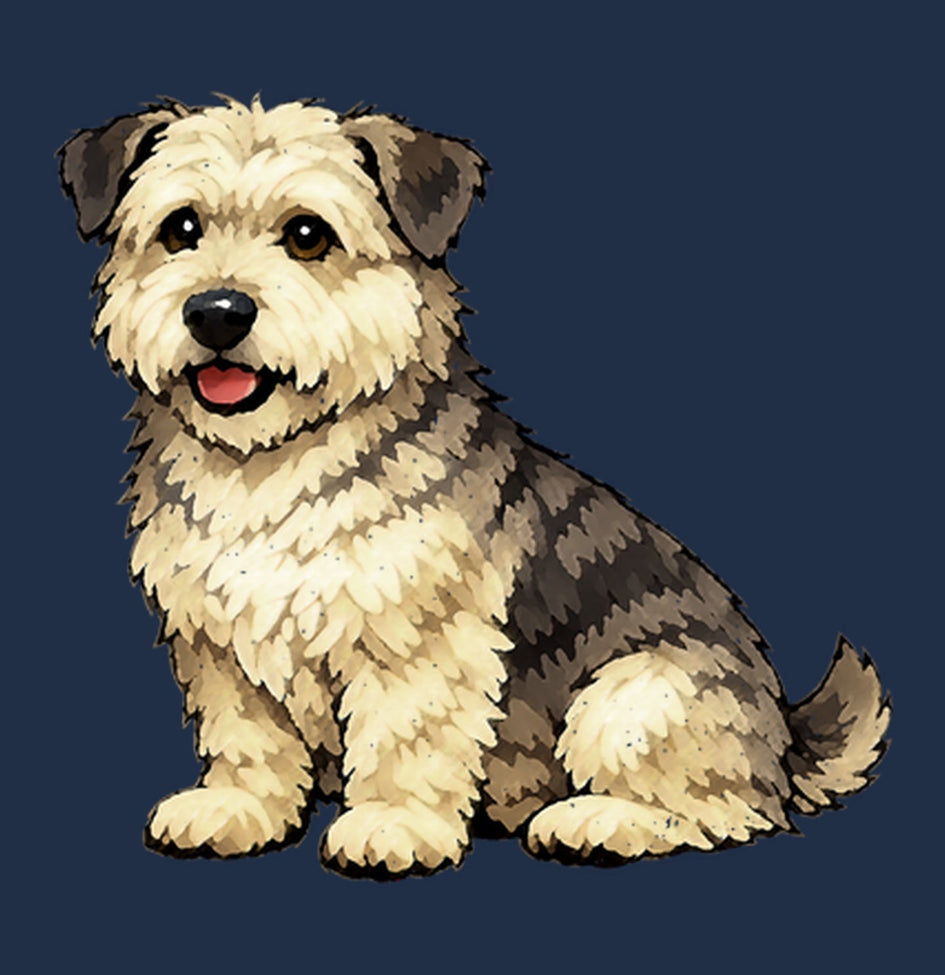 Watercolor Glen of Imaal Terrier Adult Unisex T-Shirt