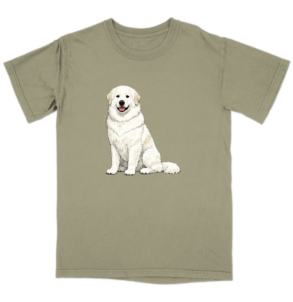 Watercolor Great Pyrenees Adult Unisex T-Shirt