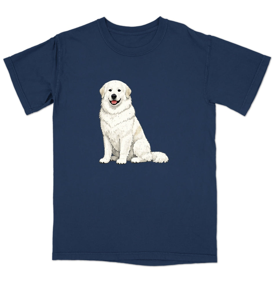 Watercolor Great Pyrenees Adult Unisex T-Shirt