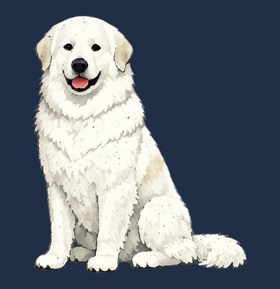 Watercolor Great Pyrenees Adult Unisex T-Shirt