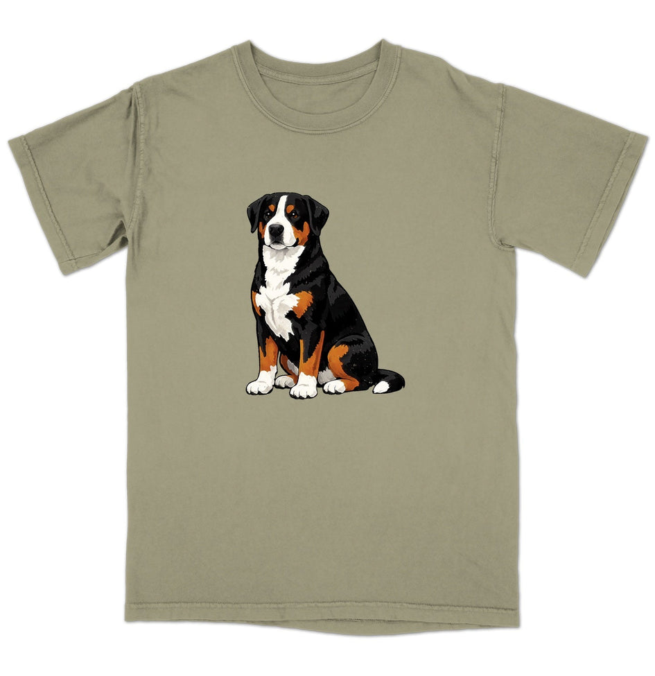 Watercolor Greater Swiss Mountain Dog Adult Unisex T-Shirt