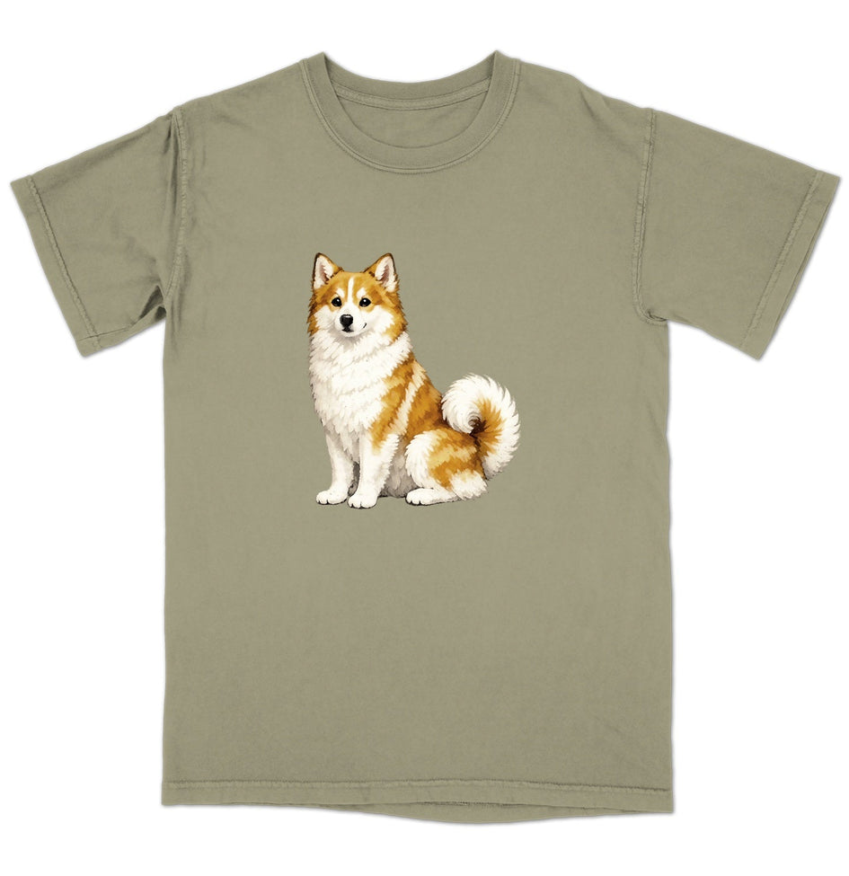 Watercolor Icelandic Sheepdog Adult Unisex T-Shirt