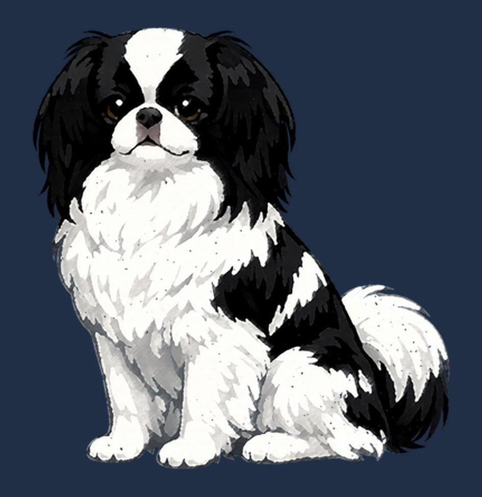 Watercolor Japanese Chin Adult Unisex T-Shirt