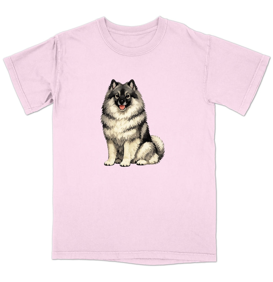 Watercolor Keeshond Adult Unisex T-Shirt